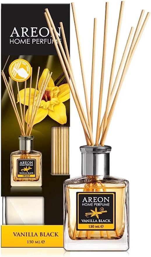AREON Reed Room Perfume 150ml Vanilla Black + 10 Rattan Sticks