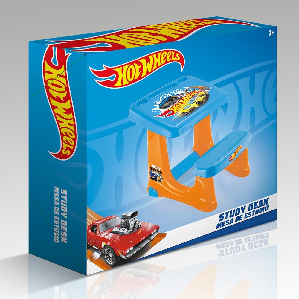 DOLU Hot Wheels Kids Study Desk with Drawer – Adjustable Writing Table by DOLU