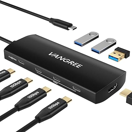 UGREEN USB-C Hub with HDMI 4K@60Hz, 100W PD, 10Gbps USB 3.2 Ports