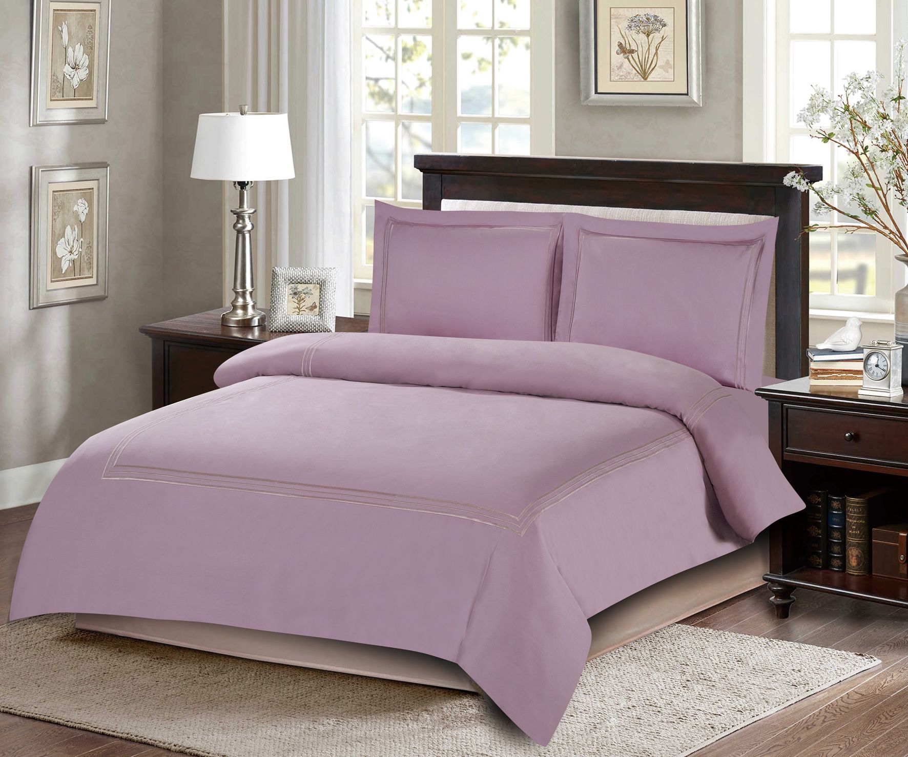 ARMN Naturesoft 4-Piece Duvet Cover Set - Light Lilac