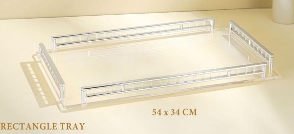 Alfursan 54×34cm Acrylic Serving Tray – Stylish & Durable