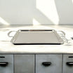 Zolten Rectangular Tray Silver 34.5×23.5 cm – Elegant & Practical