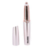 Geepas GLS86040 Eyebrow Trimmer – USB Rechargeable, Built-in Light, Precision Blades | Rose Gold