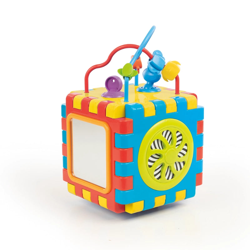DOLU 2-in-1 Educational Cube & Puzzle Activity Toy for Toddlers 12M+
