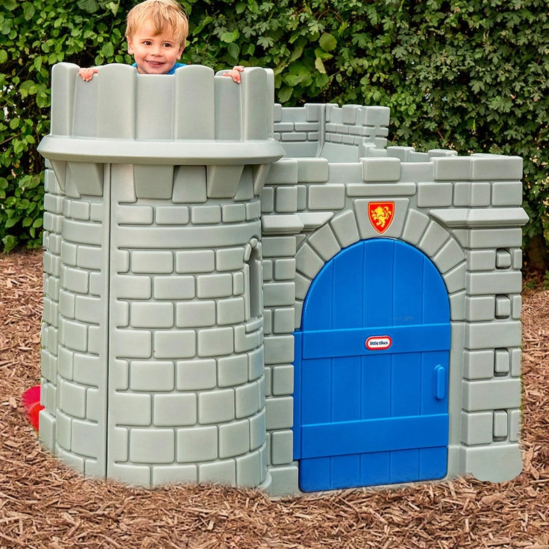 Little Tikes Classic Castle Playhouse – Kids Outdoor Play Castle with Slide