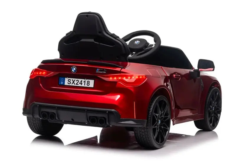 BMW M4 Licensed Kids Ride-On Car – 12V10Ah, Dual 390 Motors