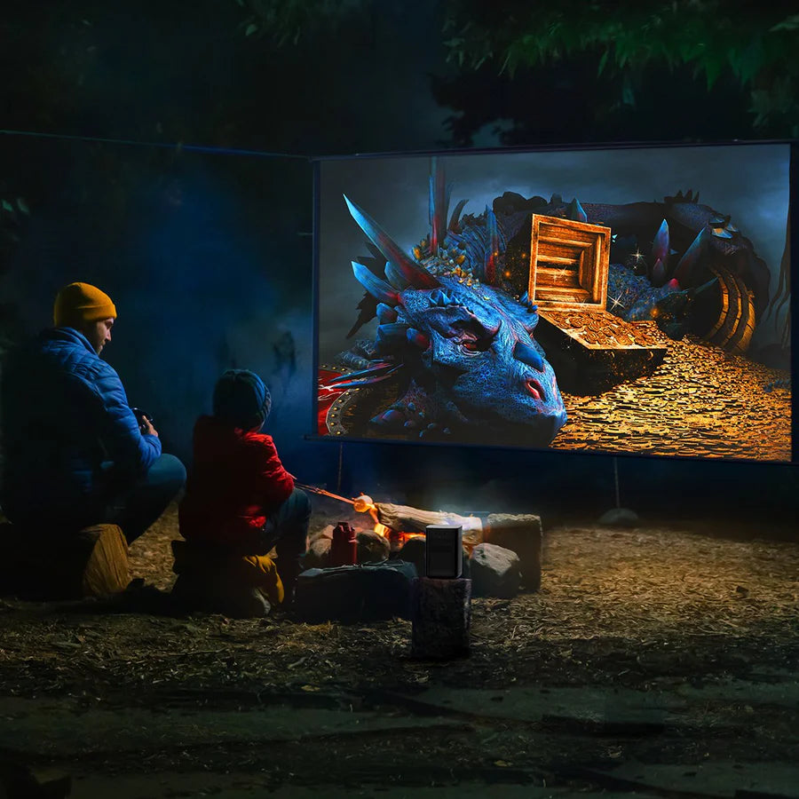 XGIMI Halo+ Portable Smart Projector – 700-Lumen Full HD 1080P with Harman Kardon Speakers