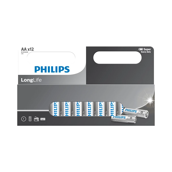 Philips LongLife R6L12W/40 AA Battery – Long Lasting