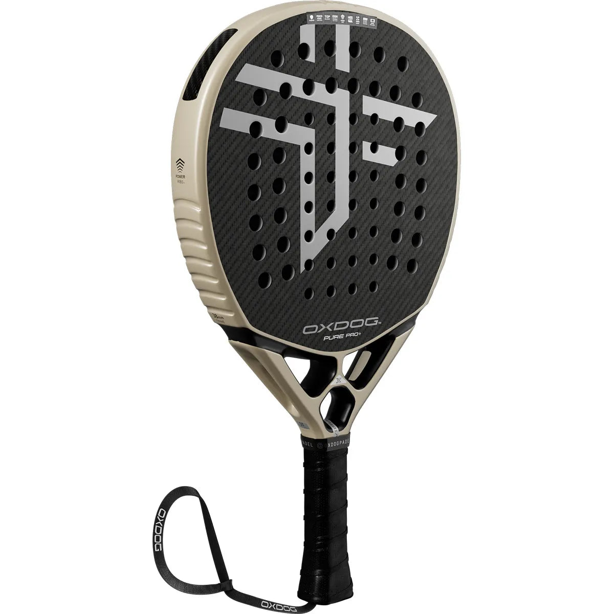 OXDOG Pure Pro+ HES-Carbon PowerRibs 3D/Sand HY Racket