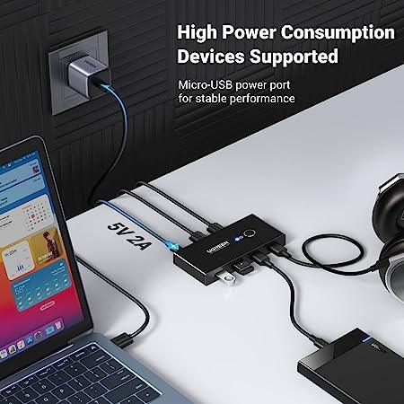 UGREEN 2-In 4-Out USB 2.0 Sharing Switch Box - 30767