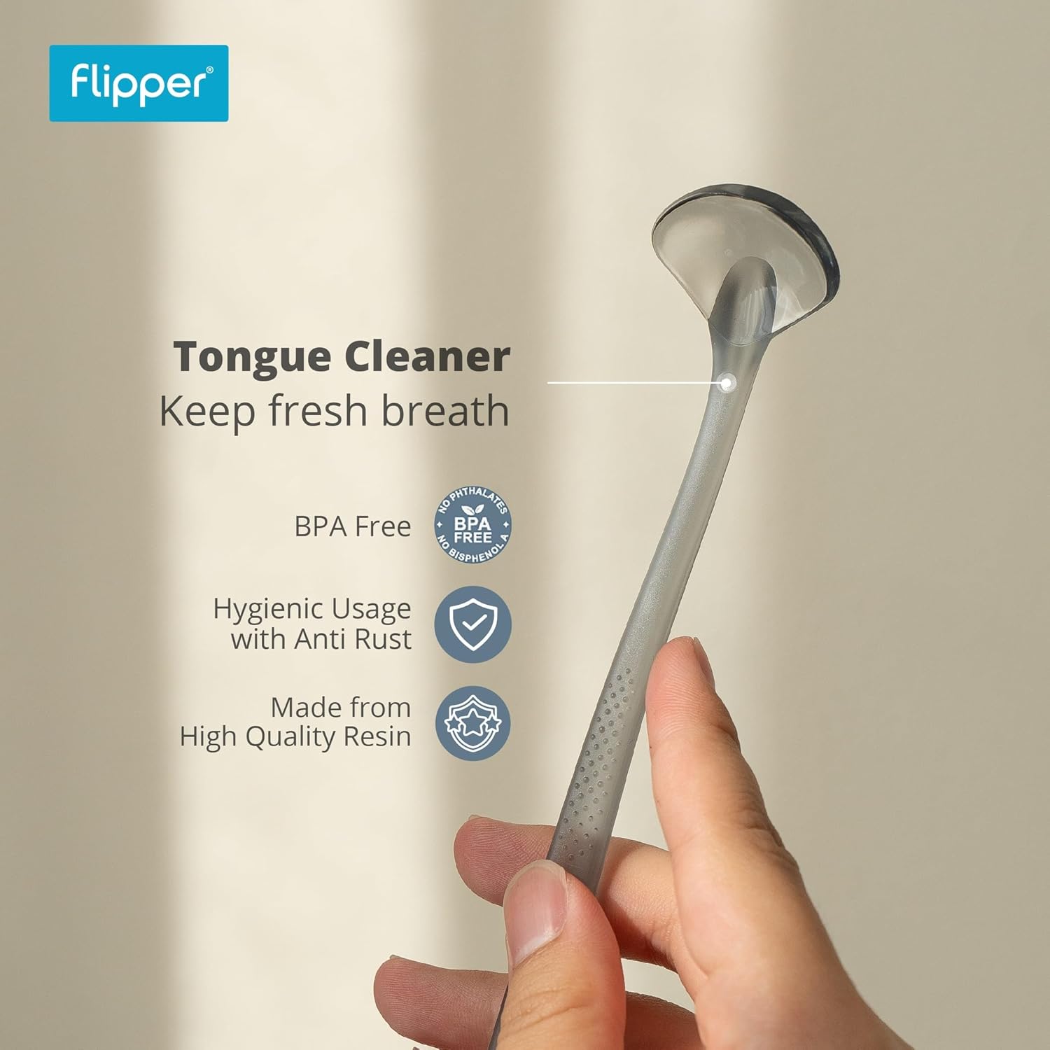 Flipper MONO Oral Care Kit with Portable Toothbrush Travel Case - 4-in-1 Dental Set