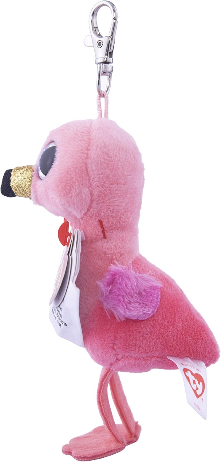 Beanie Boos Gilda - Pink Flamingo Plush Key Clip Toy