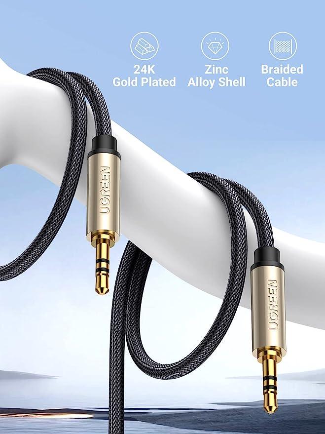UGREEN 3.5mm Audio Cable Net Braid 3m (Gray) AV12510605