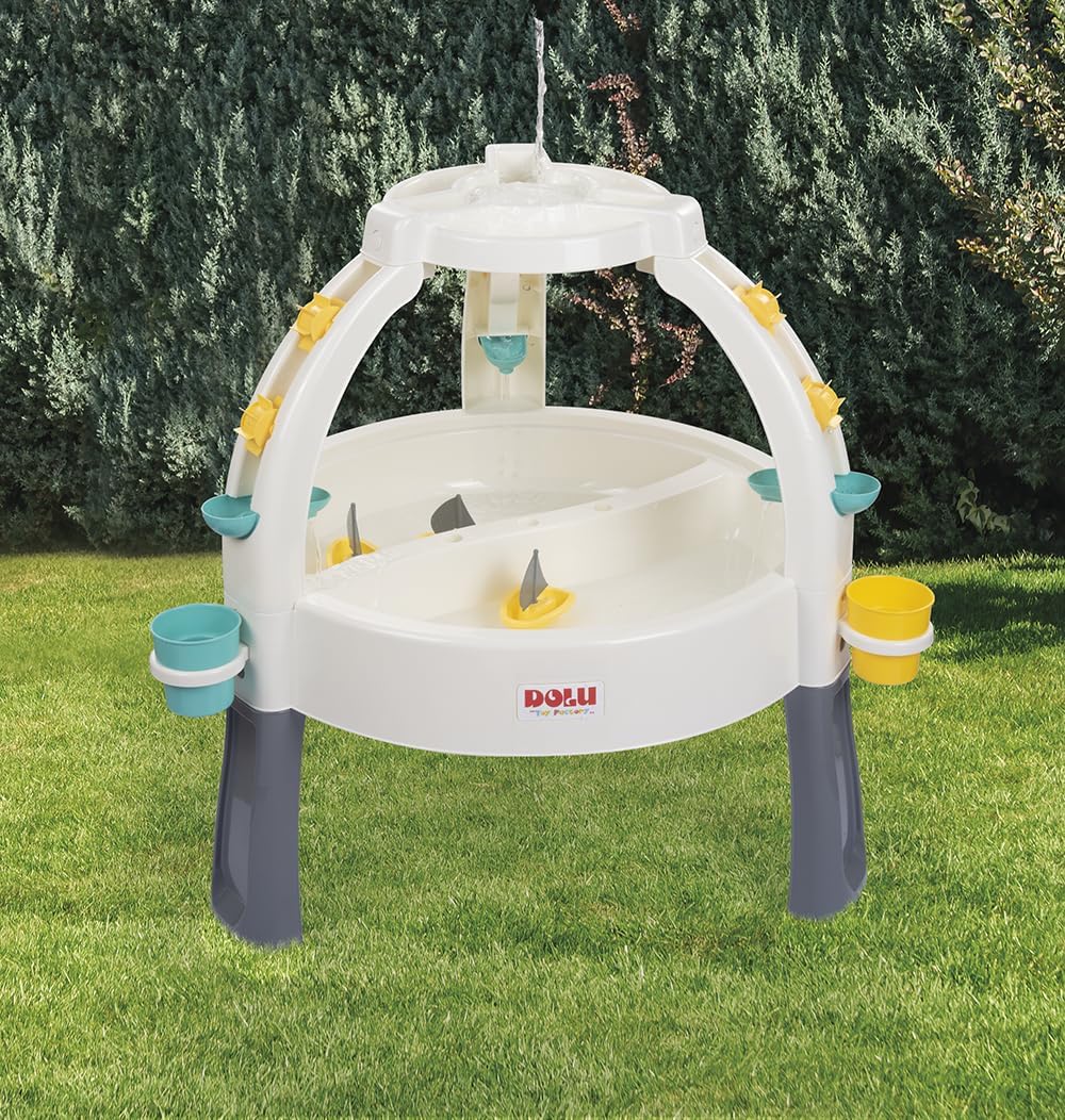 Dolu Fun Fountain Sand and Water Table - White