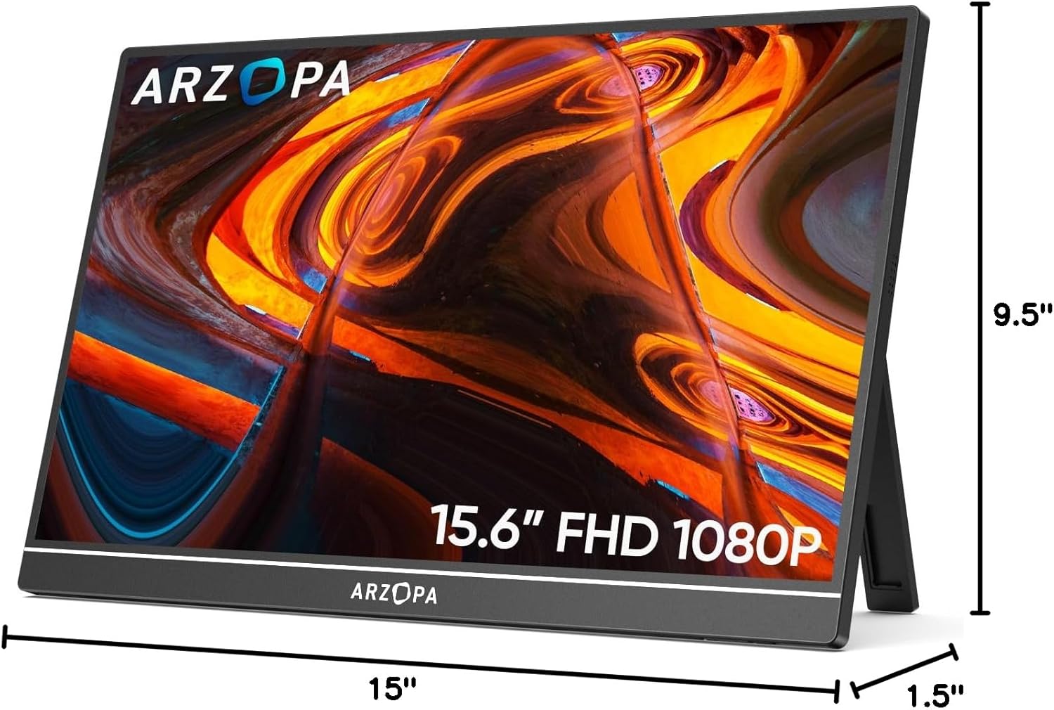 Arzopa A1 | 15.6" 1080p FHD Travel Monitor with Smart Cover