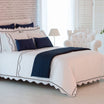 Givi Lulu Nana 6-Piece Queen Duvet Cover Set - White & Taupe