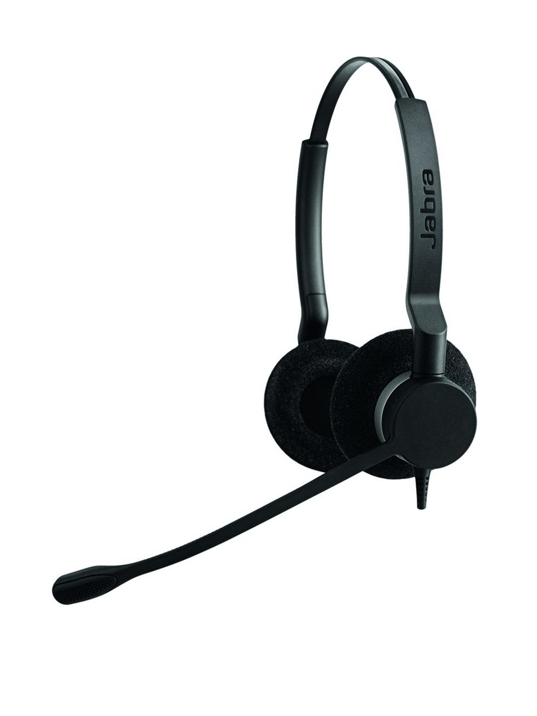 Jabra BIZ 2300 QD Duo Headset – Binaural, Noise-Canceling Mic, 360° FreeSpin Boom, Wideband | Office