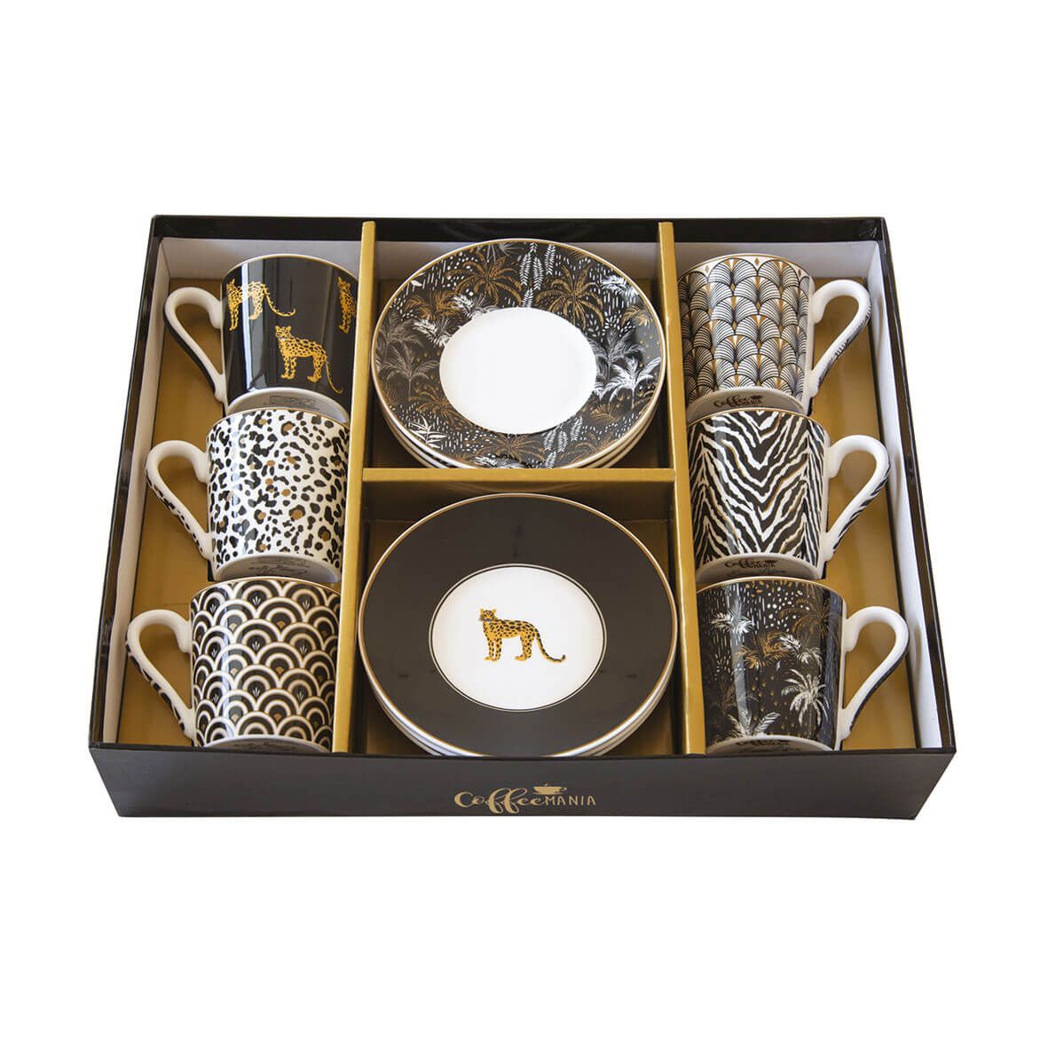 Easy Life Savana 12-Piece 100ml Coffee Cup Set – Elegant