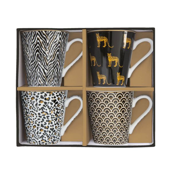 Easy Life Savana 4-Piece 300ml Glass Set – Multicolor