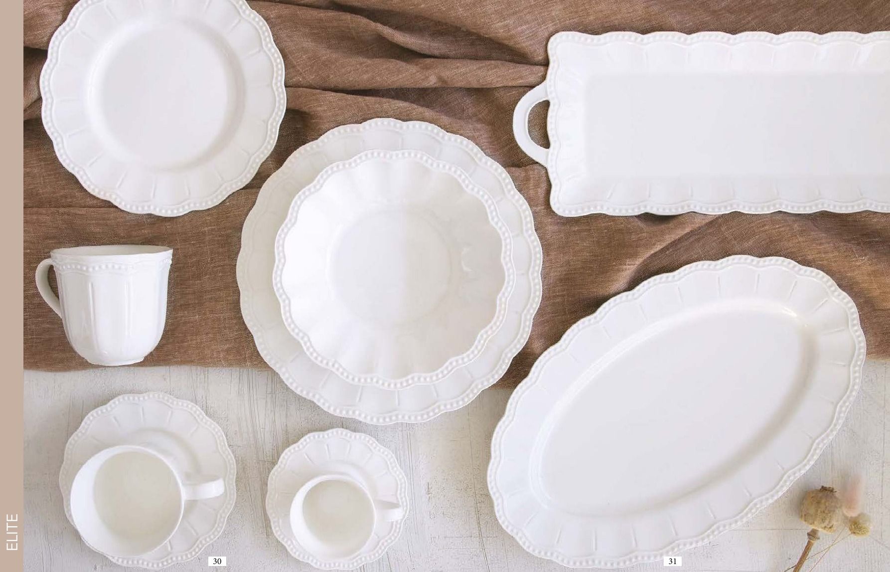 Easy Life Elite White Porcelain Oval Tray – 36×23cm