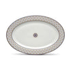 Easy Life Charles Serving Plate 36×24.5cm – Blue & Gold