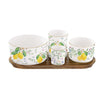 Easy Life Fleurs et Citrons 5-Piece Appetizer Set – Multi Colors