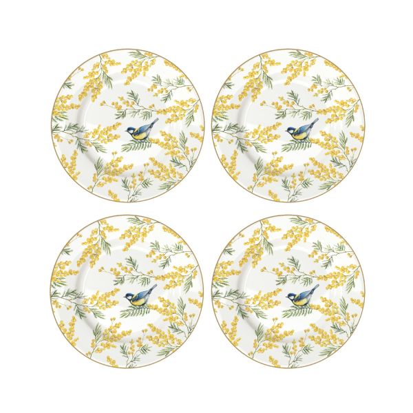 Easy Life Mimosa 4 Dessert Plates 19cm - Multi Colors