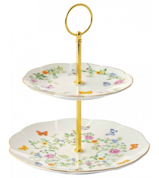 Easy Life Dancing Butterflies 2-Tier Cake Stand - Multicolor