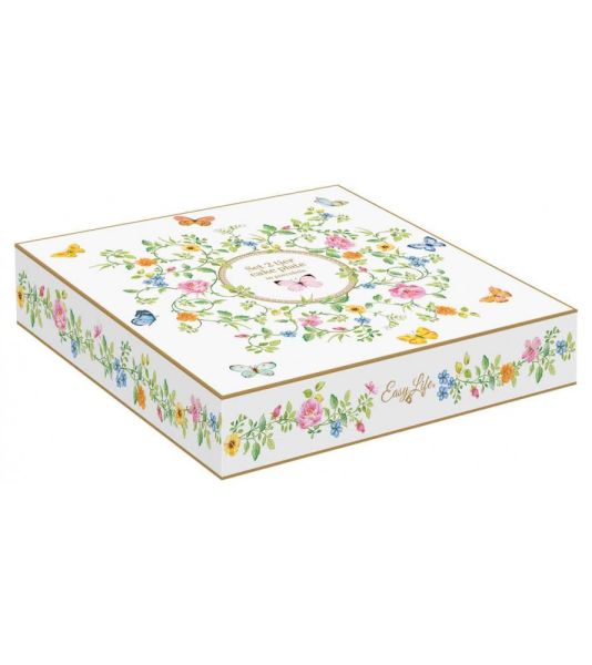 Easy Life Dancing Butterflies 2-Tier Cake Stand - Multicolor