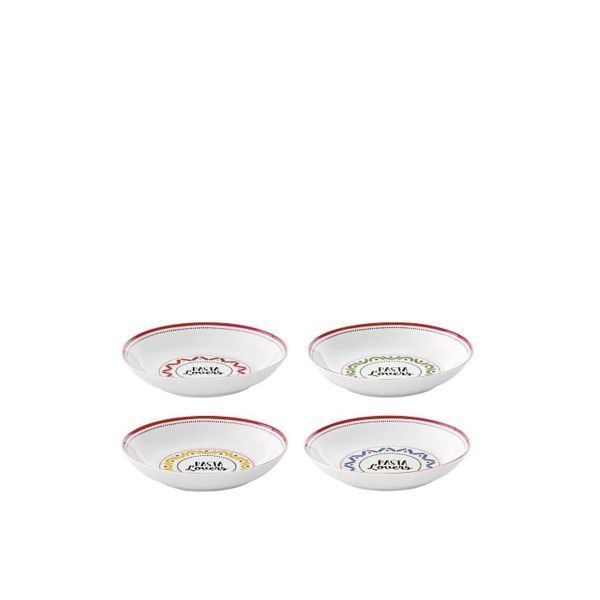 Easy Life Pasta Lovers 4pcs Pasta Plates 20cm – Multi Colors