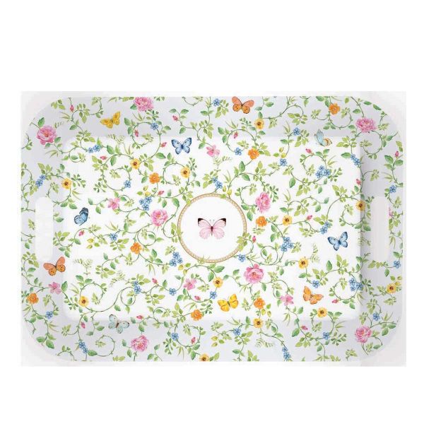Easy Life Dancing Butterflies Tray with Handles 47×33cm - Multicolor