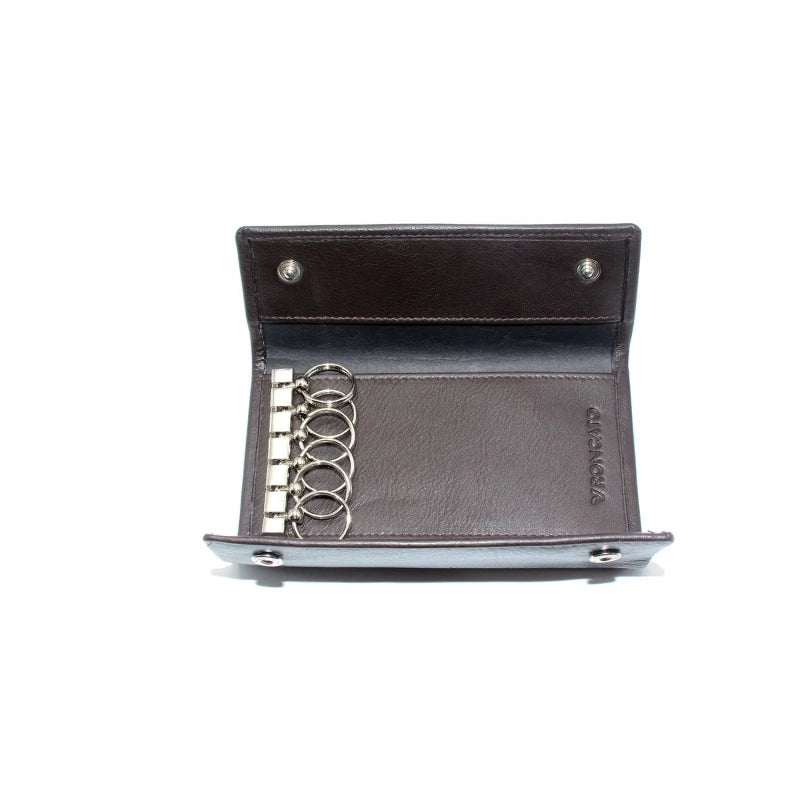 Roncato Prima Key Holder – Brown Leather Elegance