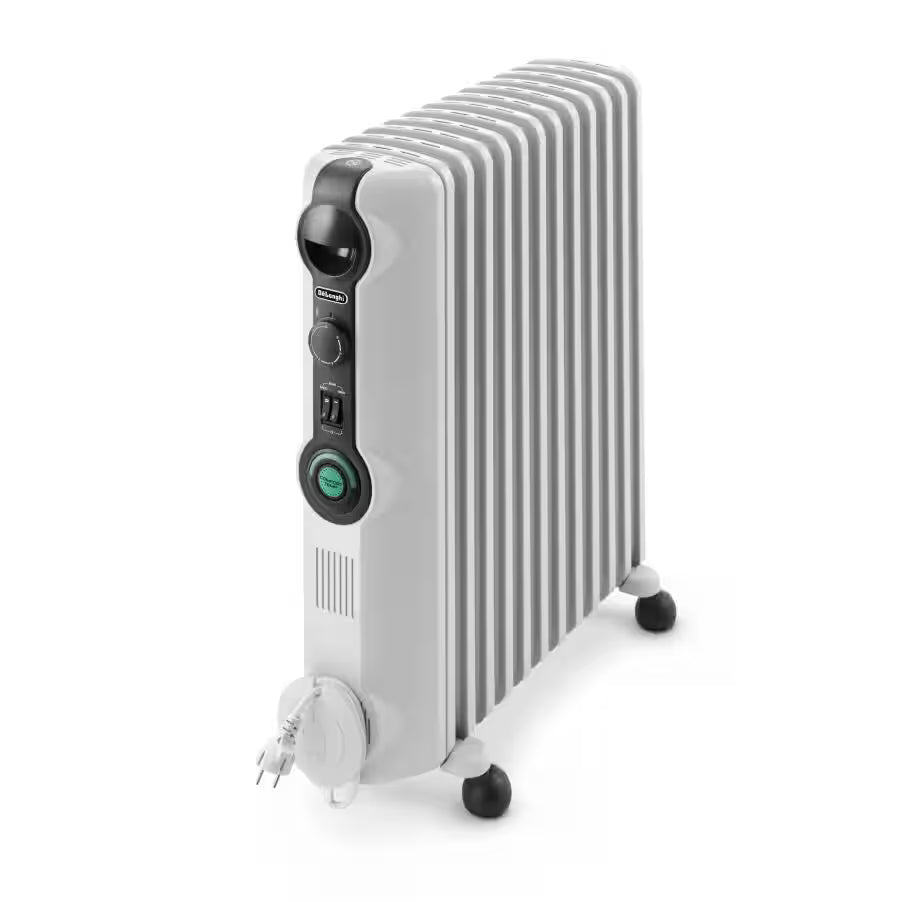 DeLonghi Oil Filled Radiator 2500W - 12 Fins for Rooms up to 75m³