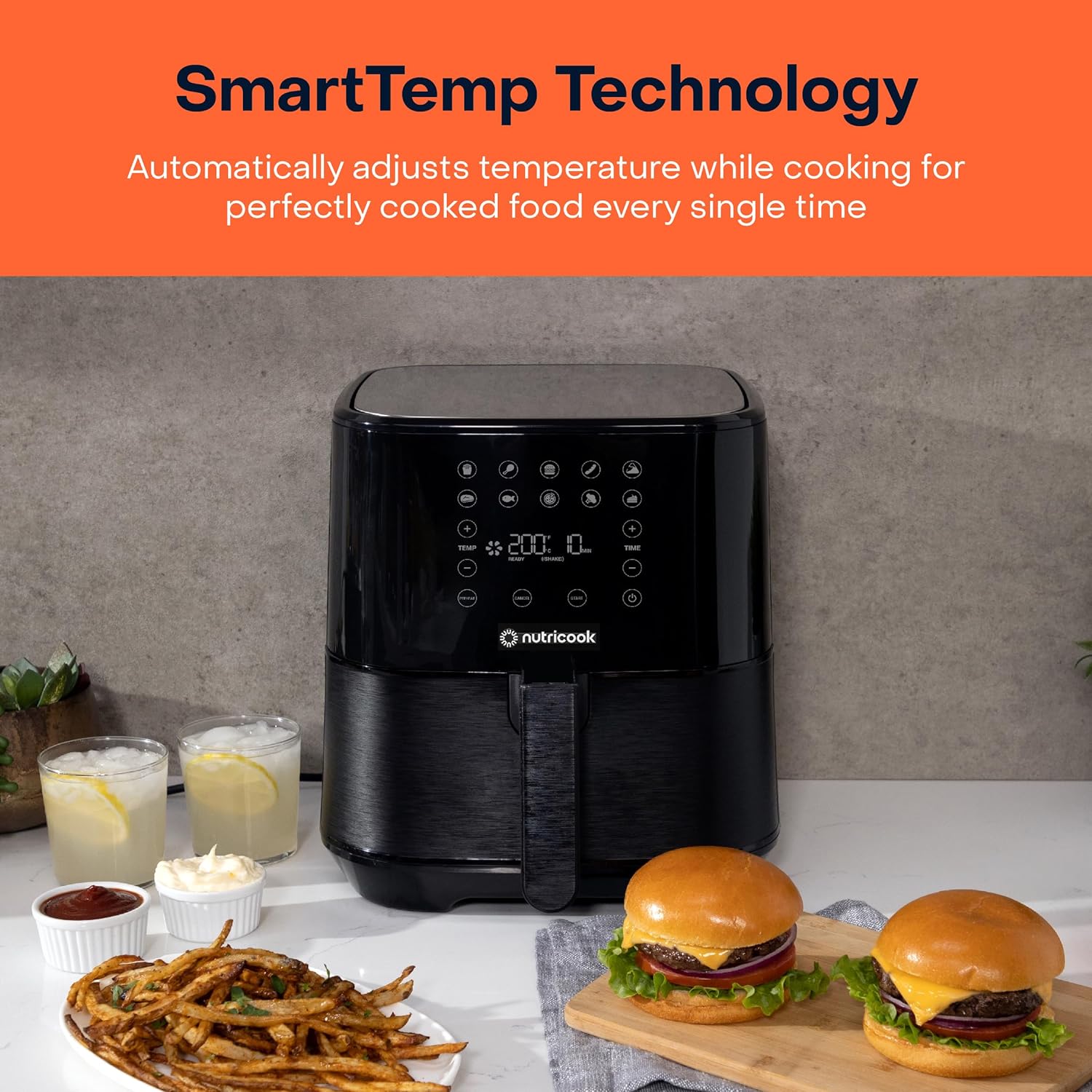 Nutricook Rapid Air fryer 2 / traditional deep fryer 5.5L - Black