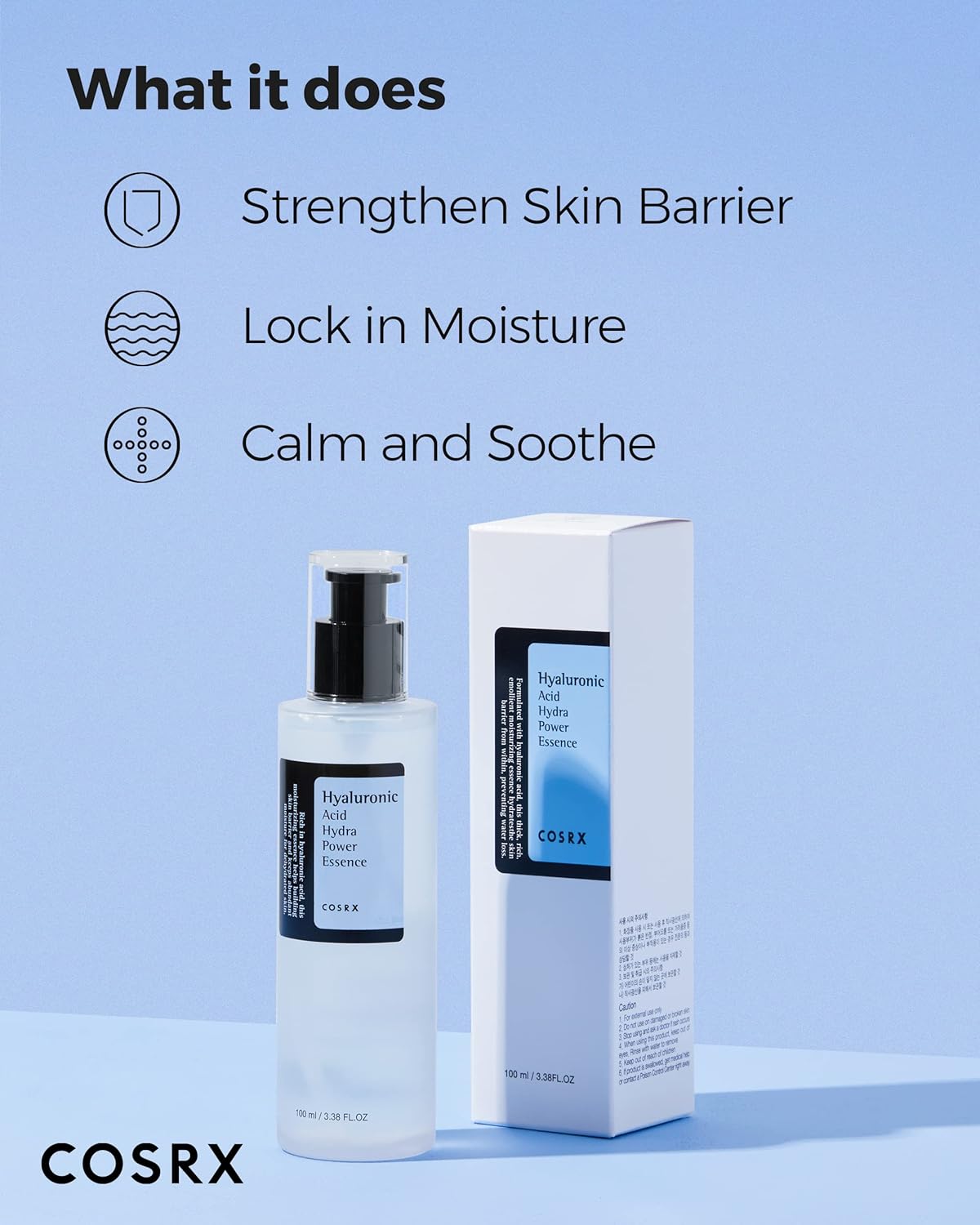 COSRX Hyaluronic Acid Hydra Power Essence 100ml – Lightweight Daily Toner for Dry & Sensitive Skin