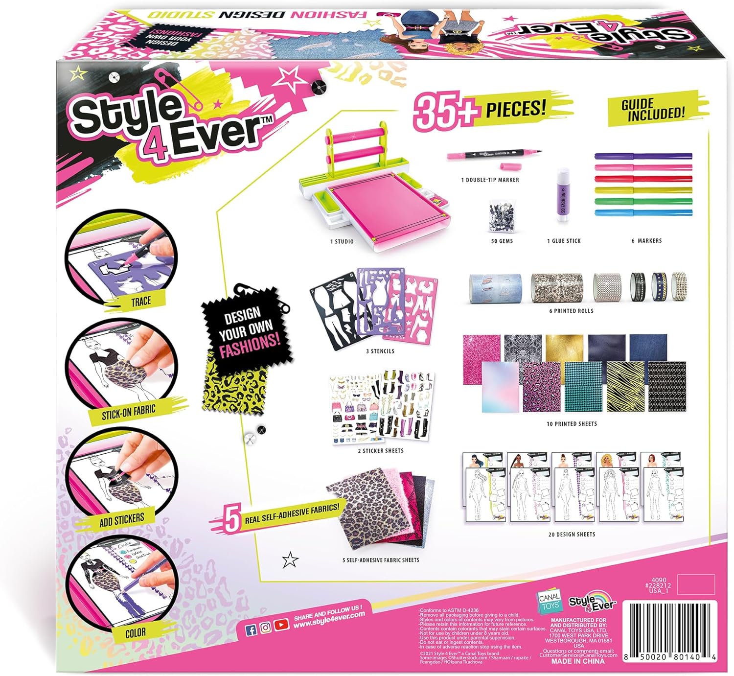 Canal Toys Fashion Design Studio – Design Your Own Fashion