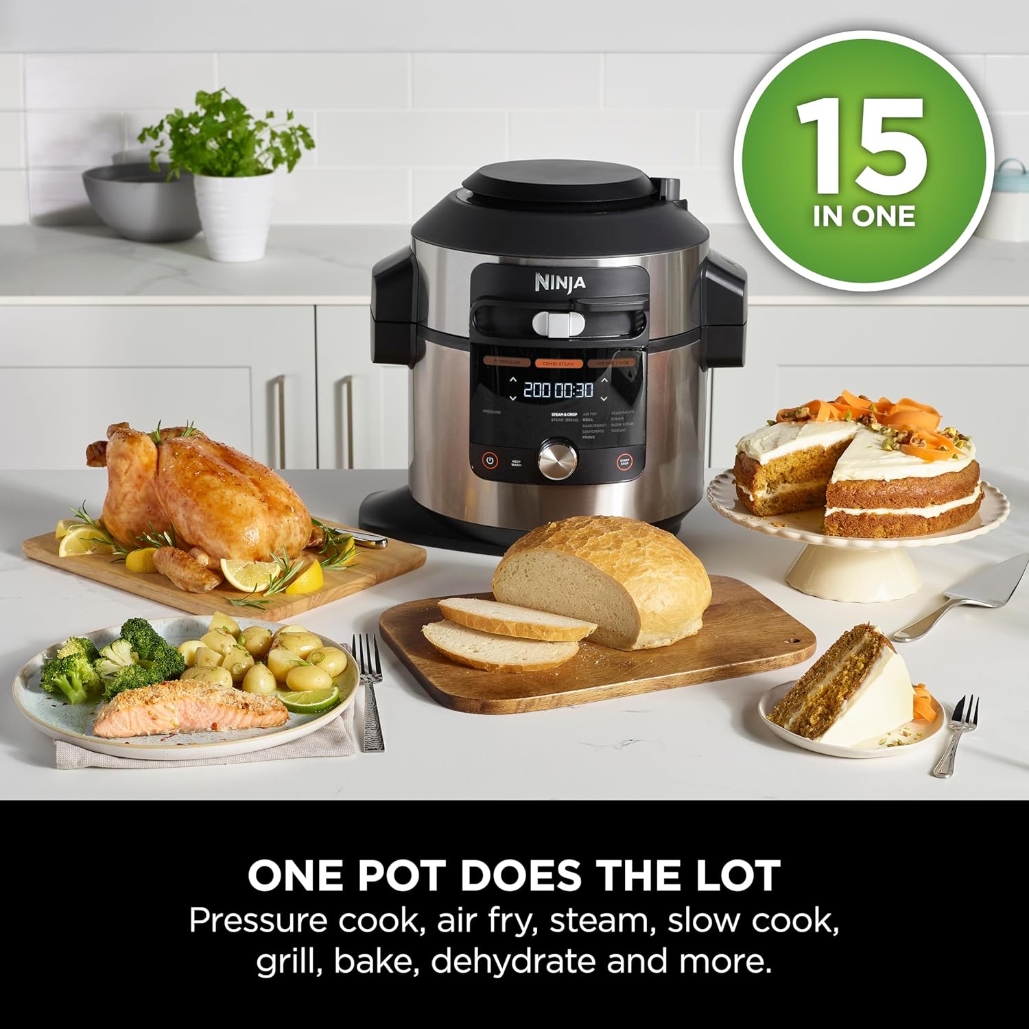 Ninja Foodi MAX OL750UK 15-in-1 SmartLid Multi-Cooker