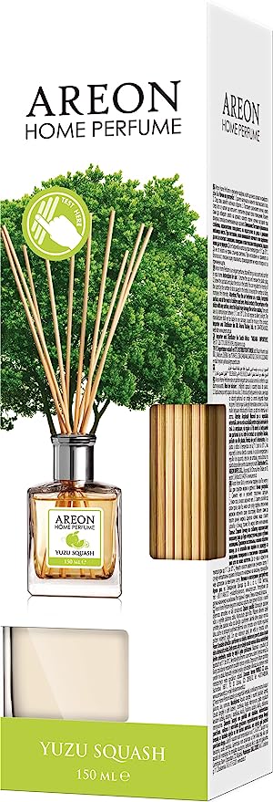 Areon Yuzu Squash 150 ML Home Perfume Sticks | Perfect For Use In Bedroom & Kitchen