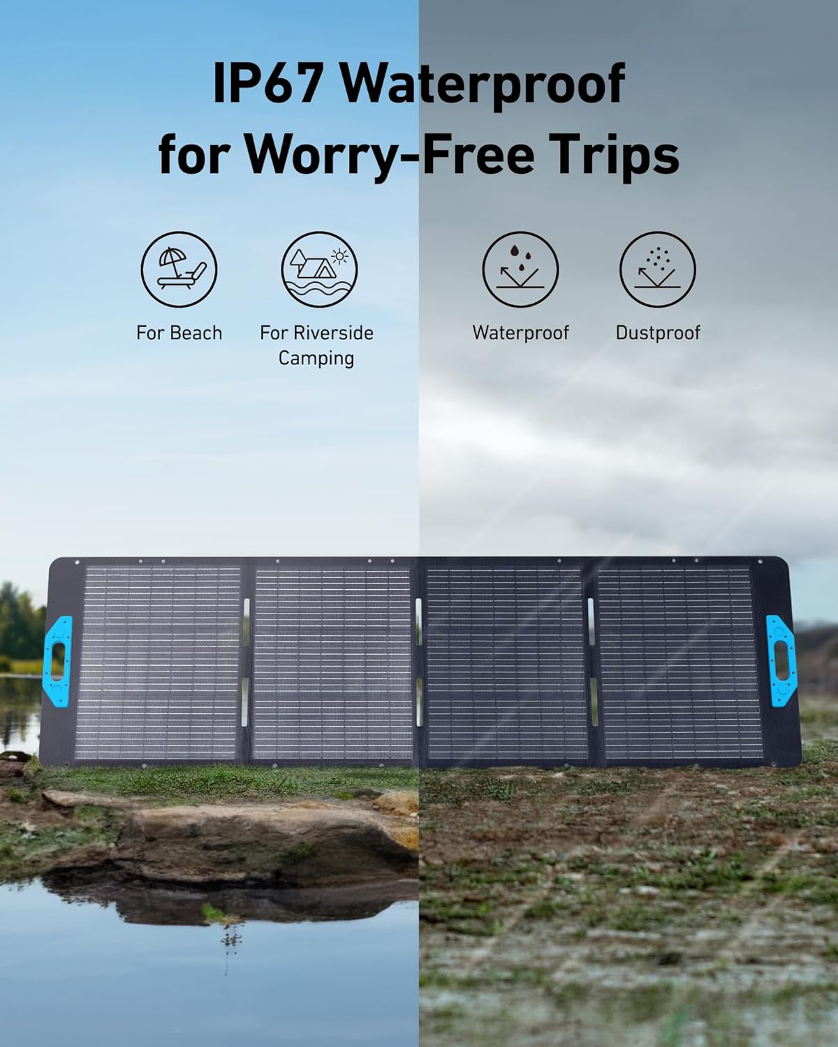 Anker SOLIX PS200 200W Foldable Solar Panel - IP67 Rated