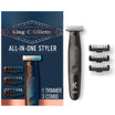 King C. Gillette All-in-One Stubble Trimmer: Cordless, Waterproof, 4D Blade - BLACK