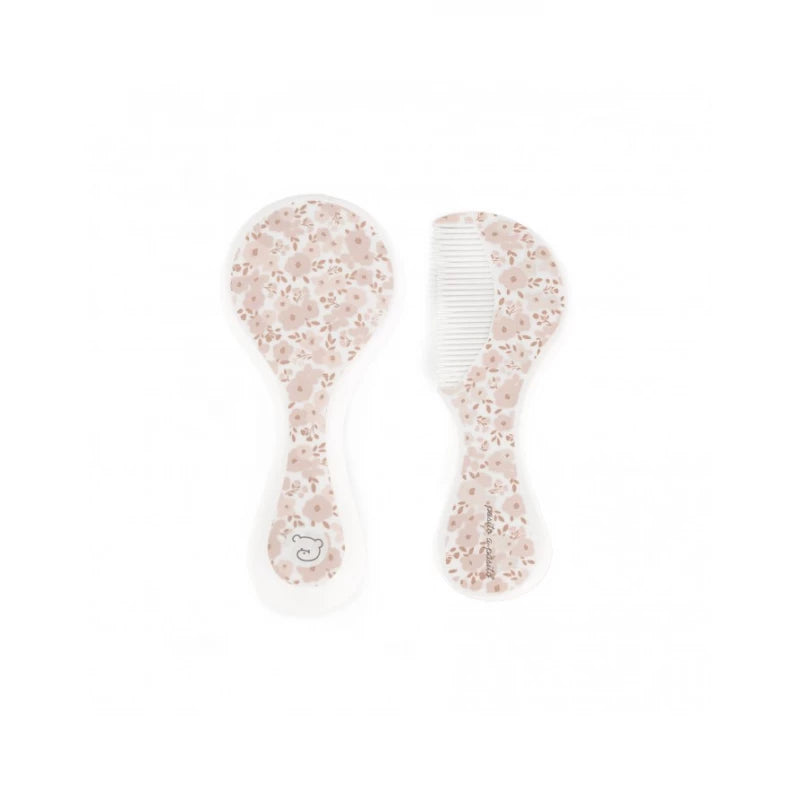 Baby Brush & Comb Set – Floral Design, Soft & Gentle