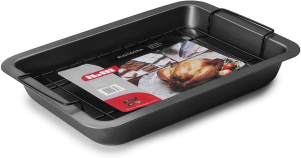 Ibili 37×27cm Oven Tray with Grill Rack – Perfect Roasting