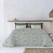 Canete Areca Summer Bedspread Twin-Size - Turquoise | Light & Stylish