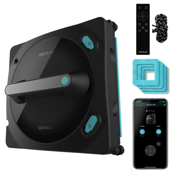 Cecotec Conga Windroid 1490 TwerkingSpray Connected 4-in-1 Window Cleaning Robot