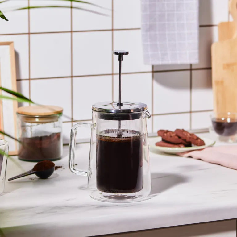KARACA Pia Conical French Press, 600ml – Metal Design