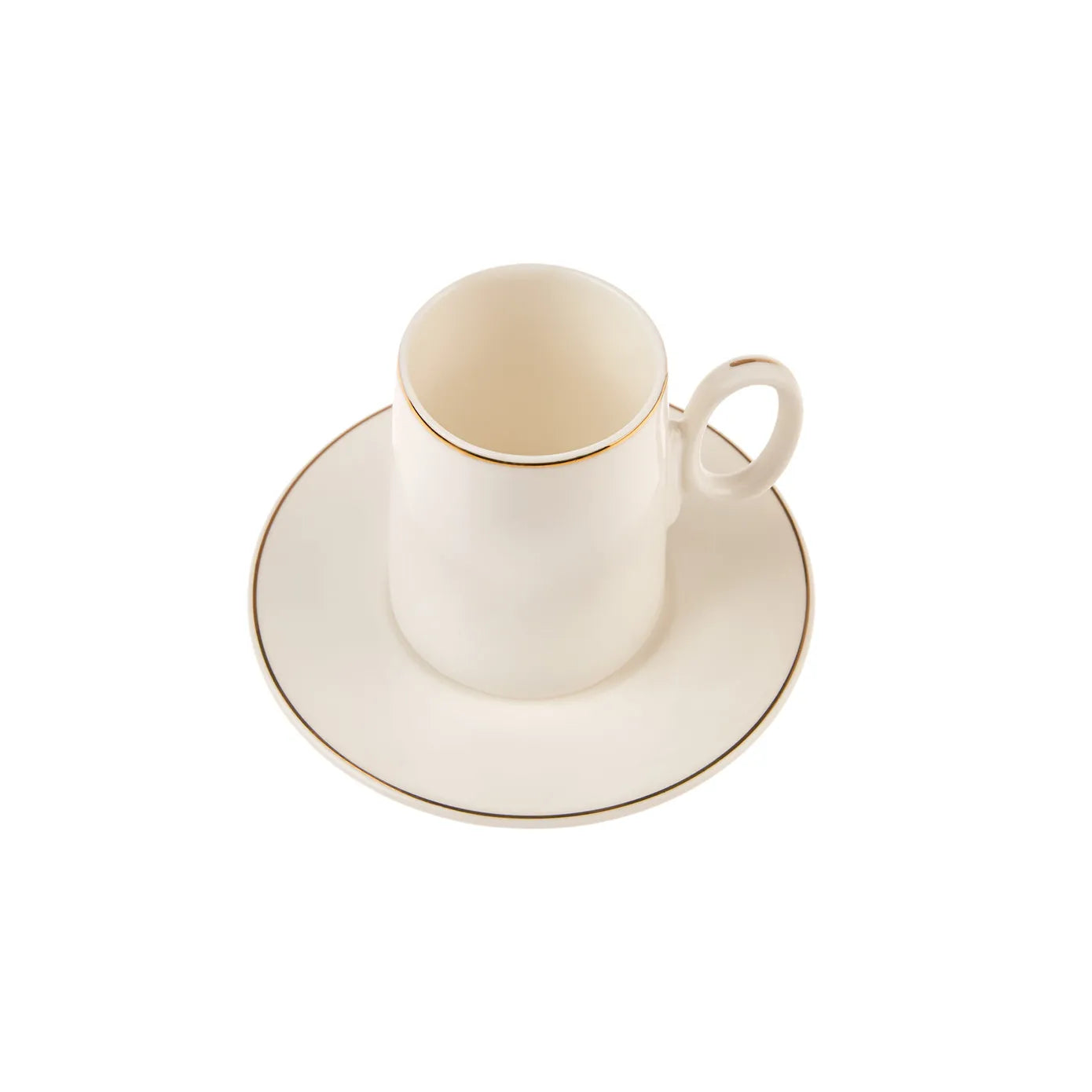 KARACA SNOW, White Coffee Cup Set for 6 – Elegant & Simple