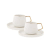 Karaca Streamline Saturn 2-Person Gold Coffee Set