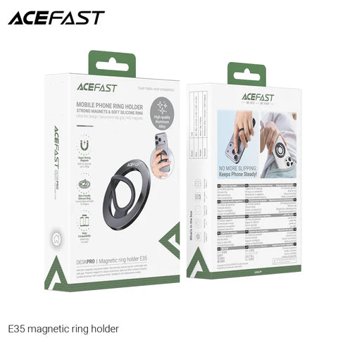 Acefast E35 Magnetic Ring Holder - Black