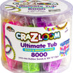 Cra-Z-Loom Ultimate Tub: 8000 Rubber Bands & 100 S Clips