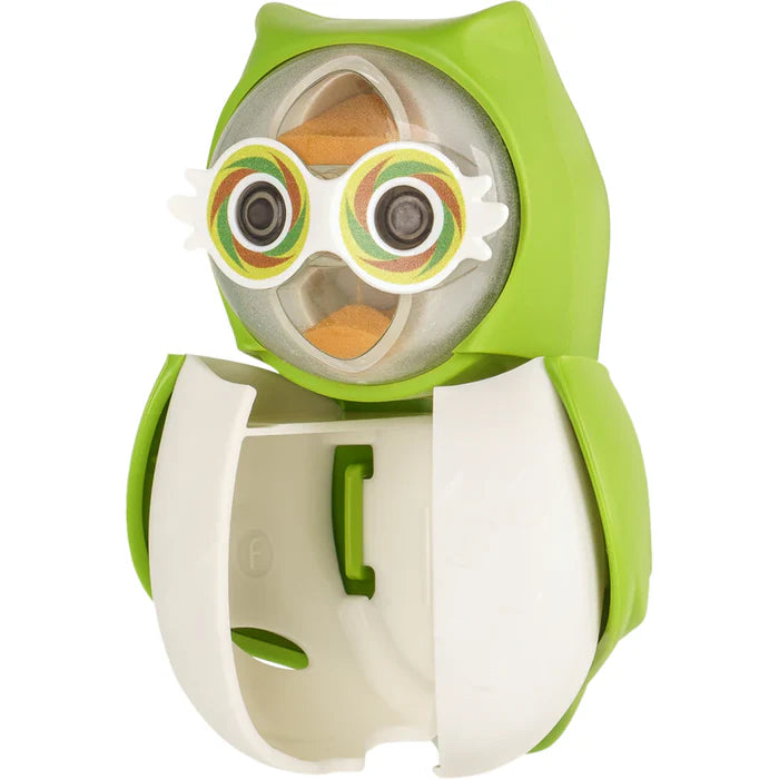 Flipper Fun Animal Toothbrush Cover with Suction Cup Holder - Owl